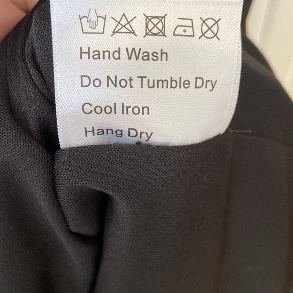 o.p.t Black Dress Women's S Side Slit, Ruching Fully Lined Below Knee Formal EUC - Picture 7 of 8